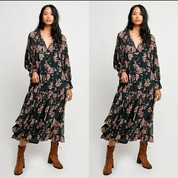 Free people Feeling Groovy Maxi Dress Size M - Picture 1 of 6